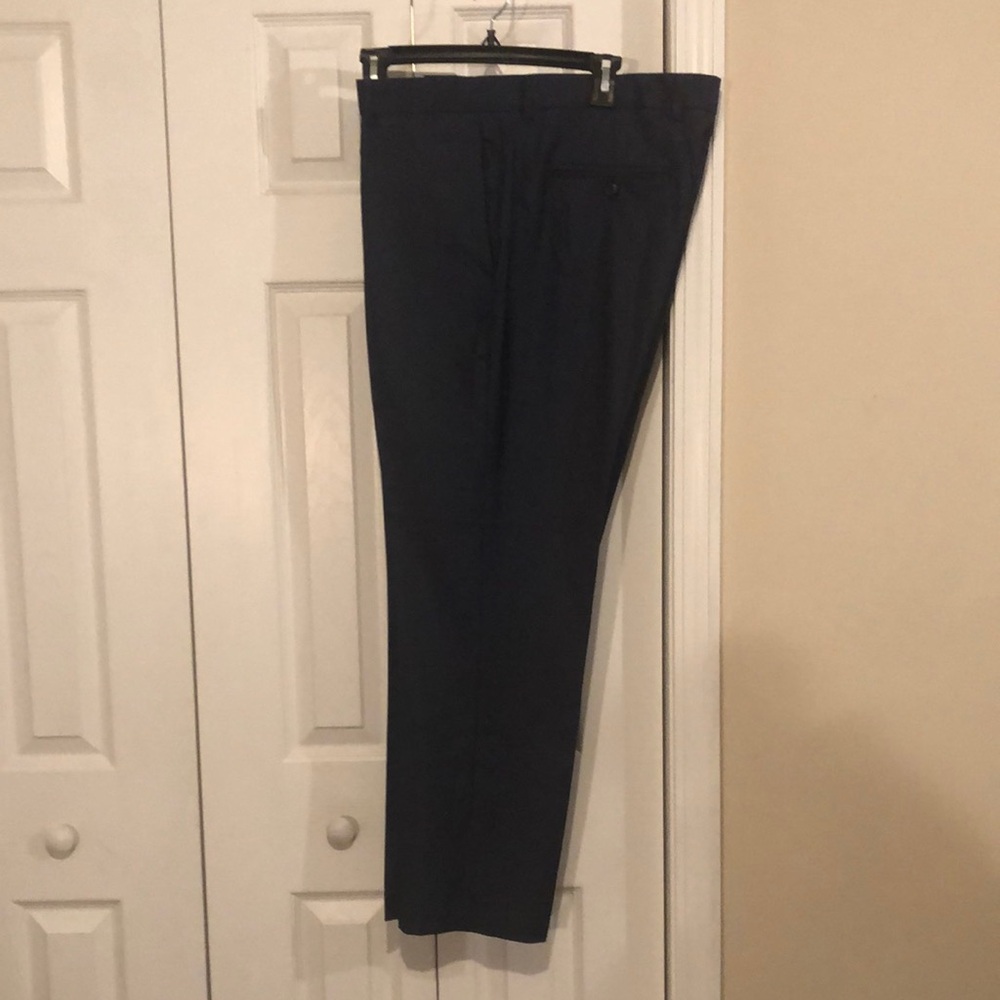 Perry Ellis Blue Dress Pants Classic Straight-Leg